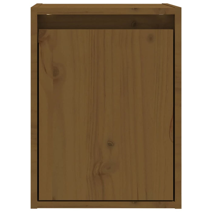 Dulapuri perete 2 buc, maro miere, 30x30x40 cm, lemn masiv pin - WALTI WALTI