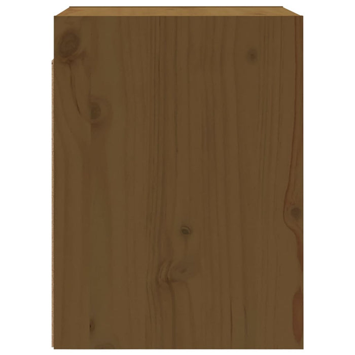 Dulapuri perete 2 buc, maro miere, 30x30x40 cm, lemn masiv pin - WALTI WALTI