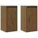 Dulapuri perete 2 buc, maro miere, 30x30x60 cm, lemn masiv pin - WALTI WALTI