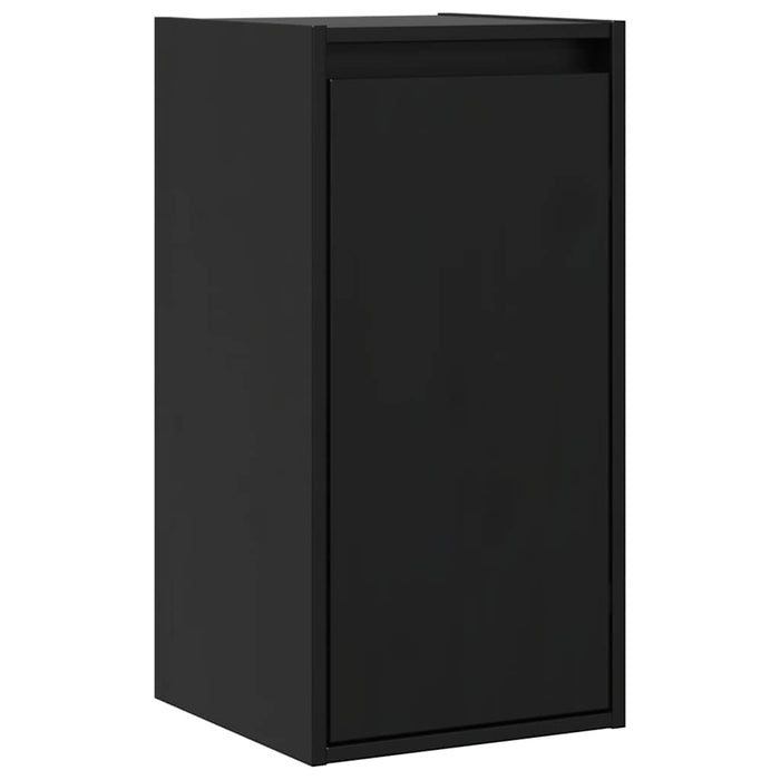 Dulap de perete, negru, 30x30x60 cm, lemn masiv de pin WALTI