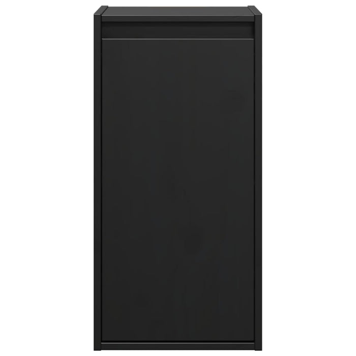 Dulapuri de perete, 2 buc., negru, 30x30x60 cm, lemn masiv pin - WALTI WALTI
