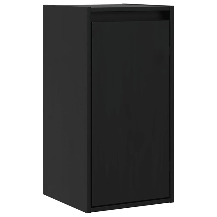 Dulapuri de perete, 2 buc., negru, 30x30x60 cm, lemn masiv pin - WALTI WALTI