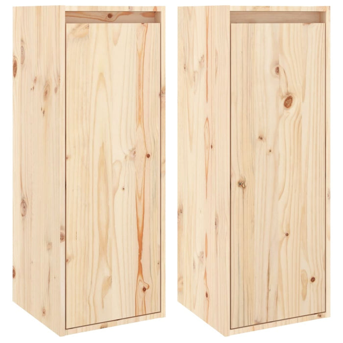 Dulapuri de perete, 2 buc., 30x30x80 cm, lemn masiv de pin - WALTI WALTI