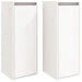 Dulapuri de perete, 2 buc., alb, 30x30x80 cm, lemn masiv de pin - WALTI WALTI
