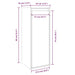 Dulapuri de perete, 2 buc., alb, 30x30x80 cm, lemn masiv de pin - WALTI WALTI