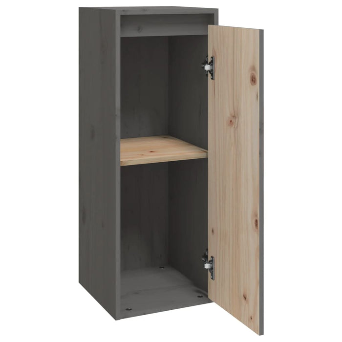 Dulap de perete, gri, 30x30x80 cm, lemn masiv de pin - WALTI WALTI