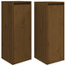 Dulapuri de perete 2 buc. maro miere 30x30x80 cm lemn de pin - WALTI WALTI