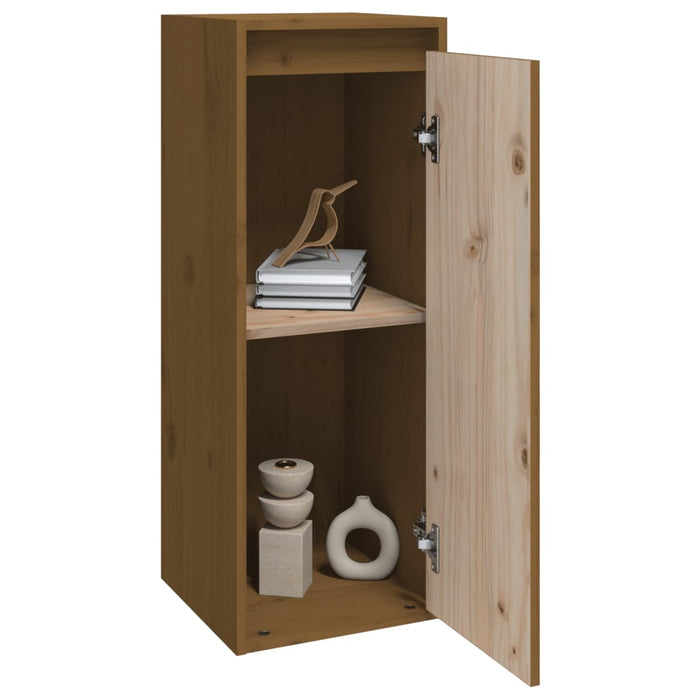 Dulapuri de perete 2 buc. maro miere 30x30x80 cm lemn de pin - WALTI WALTI