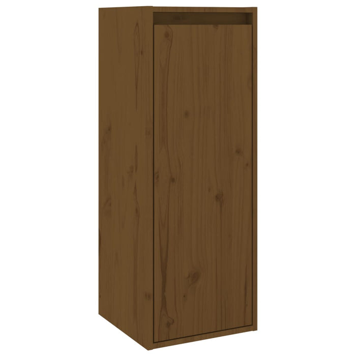 Dulapuri de perete 2 buc. maro miere 30x30x80 cm lemn de pin - WALTI WALTI