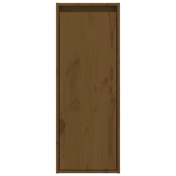 Dulapuri de perete 2 buc. maro miere 30x30x80 cm lemn de pin - WALTI WALTI