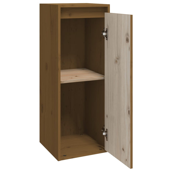 Dulapuri de perete 2 buc. maro miere 30x30x80 cm lemn de pin - WALTI WALTI
