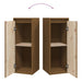 Dulapuri de perete 2 buc. maro miere 30x30x80 cm lemn de pin - WALTI WALTI