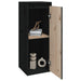 Dulapuri de perete 2 buc. negru 30x30x80 cm lemn masiv de pin - WALTI WALTI