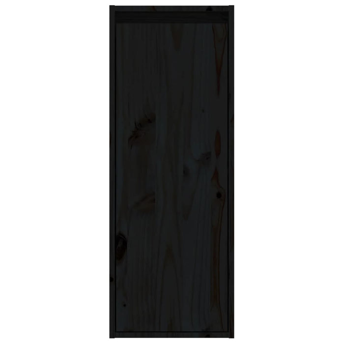 Dulapuri de perete 2 buc. negru 30x30x80 cm lemn masiv de pin - WALTI WALTI