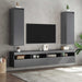 Dulapuri de perete, 2 buc., gri, 30x30x100cm, lemn masiv de pin - WALTI WALTI