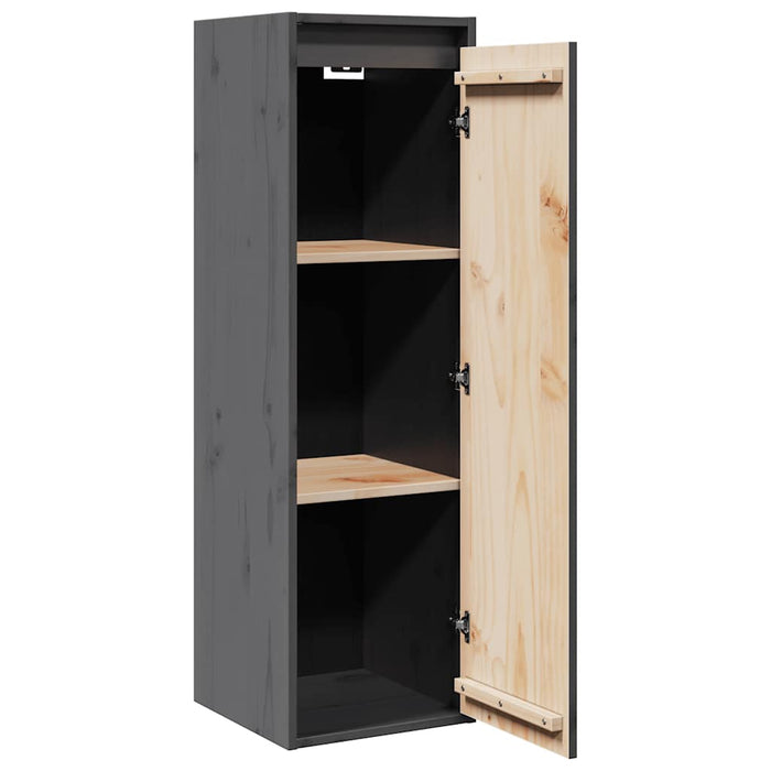 Dulapuri de perete, 2 buc., gri, 30x30x100cm, lemn masiv de pin - WALTI WALTI