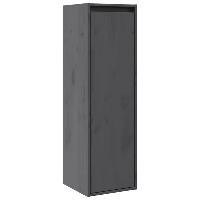 Dulapuri de perete, 2 buc., gri, 30x30x100cm, lemn masiv de pin - WALTI WALTI