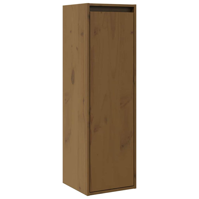 Dulap de perete, maro miere, 30x30x100 cm, lemn masiv de pin WALTI