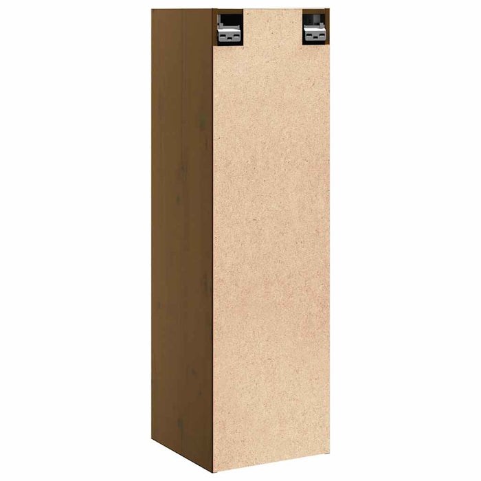 Dulapuri perete 2 buc. maro miere 30x30x100cm lemn masiv de pin WALTI