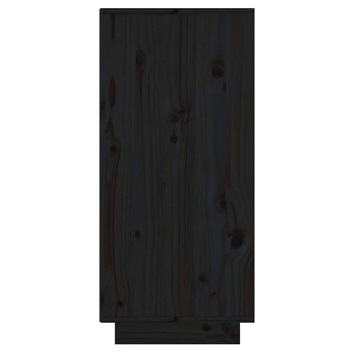 Dulap, negru, 60x34x75 cm, lemn masiv de pin WALTI