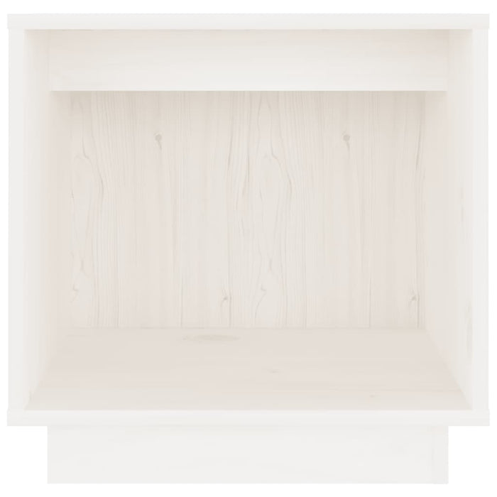Noptiere, alb, 2 buc., 40x30x40 cm, lemn masiv de pin - WALTI WALTI