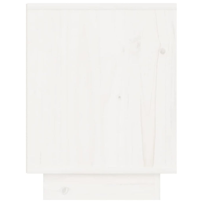 Noptiere, alb, 2 buc., 40x30x40 cm, lemn masiv de pin - WALTI WALTI