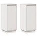 Servante, 2 buc., alb, 31,5x34x75 cm, lemn masiv de pin - WALTI WALTI