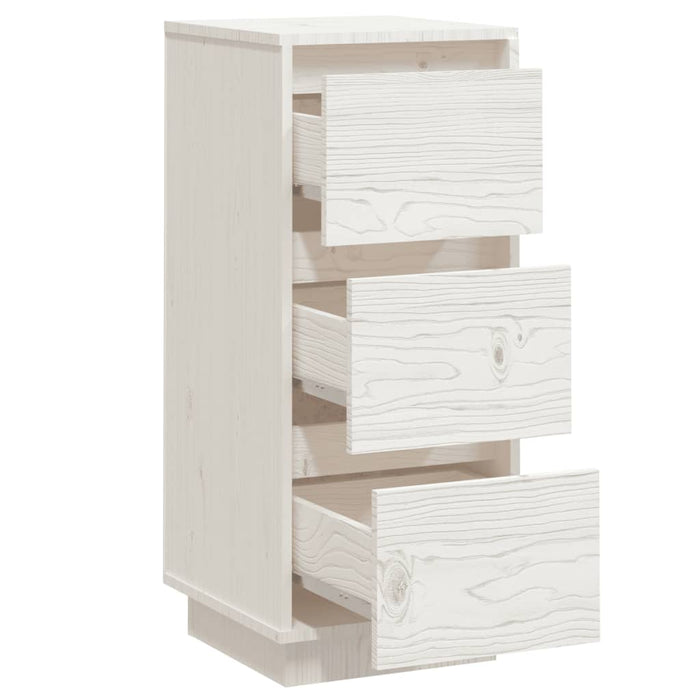 Servante, 2 buc., alb, 32x34x75 cm, lemn masiv de pin - WALTI WALTI