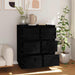 Servante, 2 buc., negru, 32x34x75 cm, lemn masiv de pin - WALTI WALTI