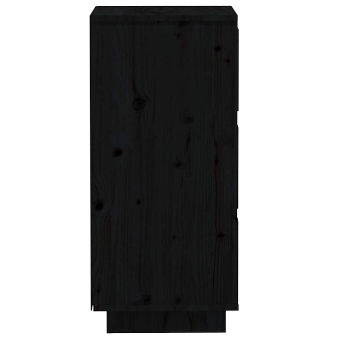 Servante, 2 buc., negru, 32x34x75 cm, lemn masiv de pin - WALTI WALTI