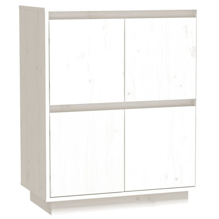 Servantă albă 60x34x75 cm din lemn masiv de pin - WALTI WALTI