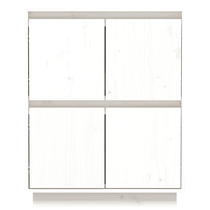 Servantă albă 60x34x75 cm din lemn masiv de pin - WALTI WALTI