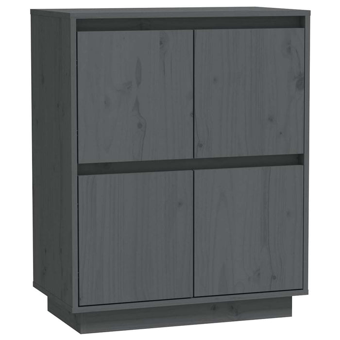 Dulap, gri, 60x34x75 cm, lemn masiv de pin WALTI