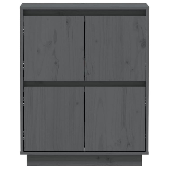 Dulap, gri, 60x34x75 cm, lemn masiv de pin WALTI