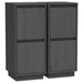 Servante, 2 buc., gri, 31,5x34x75 cm, lemn masiv de pin - WALTI WALTI