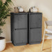 Servante, 2 buc., gri, 31,5x34x75 cm, lemn masiv de pin - WALTI WALTI