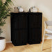 Servante, 2 buc., negru, 31,5x34x75 cm, lemn masiv de pin - WALTI WALTI