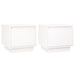 Noptiere, 2 buc., alb, 35x34x32 cm, lemn masiv de pin - WALTI WALTI