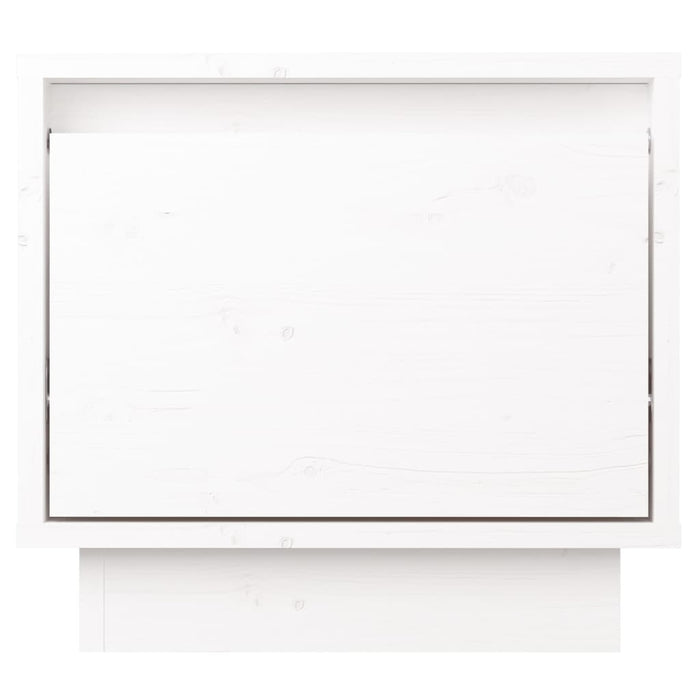 Noptiere, 2 buc., alb, 35x34x32 cm, lemn masiv de pin - WALTI WALTI