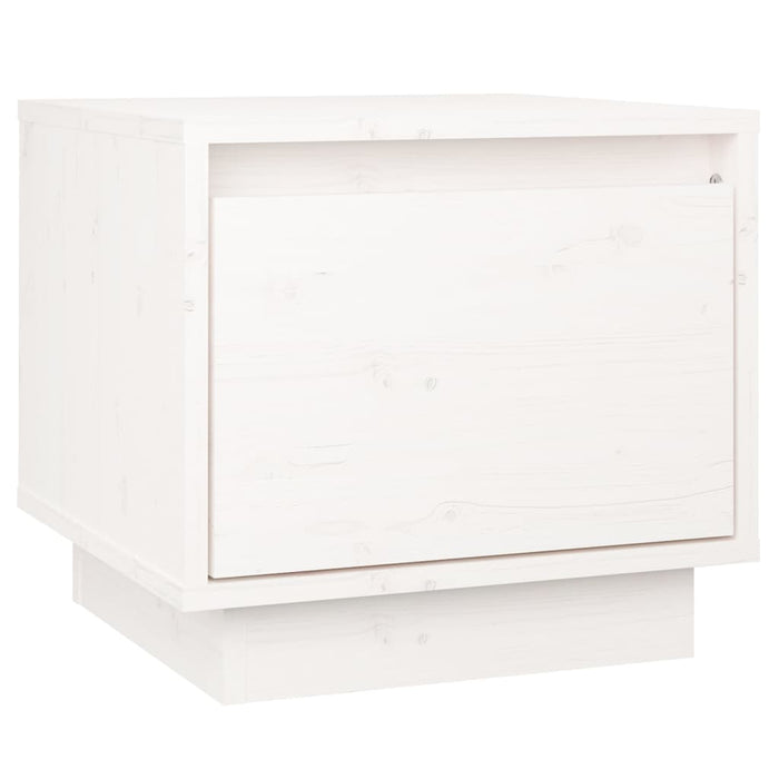 Noptiere, 2 buc., alb, 35x34x32 cm, lemn masiv de pin - WALTI WALTI