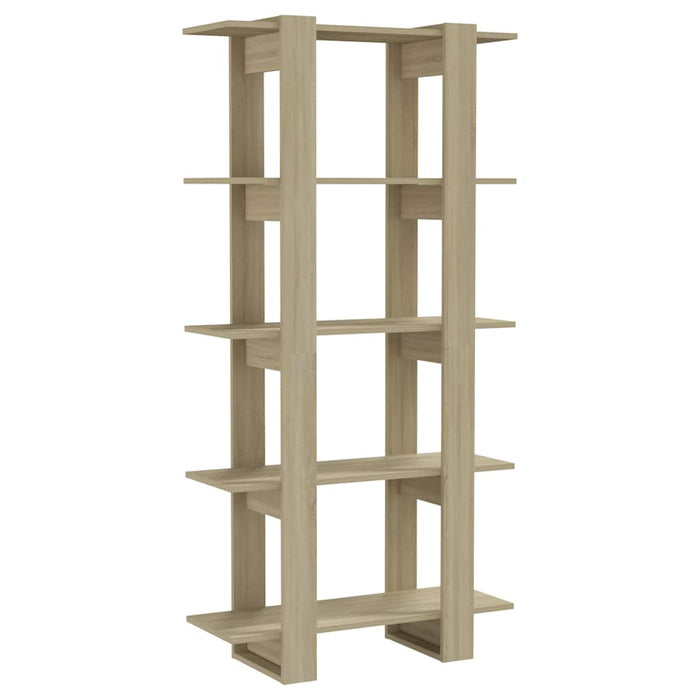 Bibliotecă/Separator cameră, stejar sonoma, 80x30x160 cm, PAL WALTI