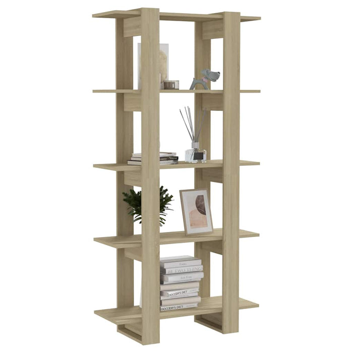 Bibliotecă/Separator cameră, stejar sonoma, 80x30x160 cm, PAL WALTI