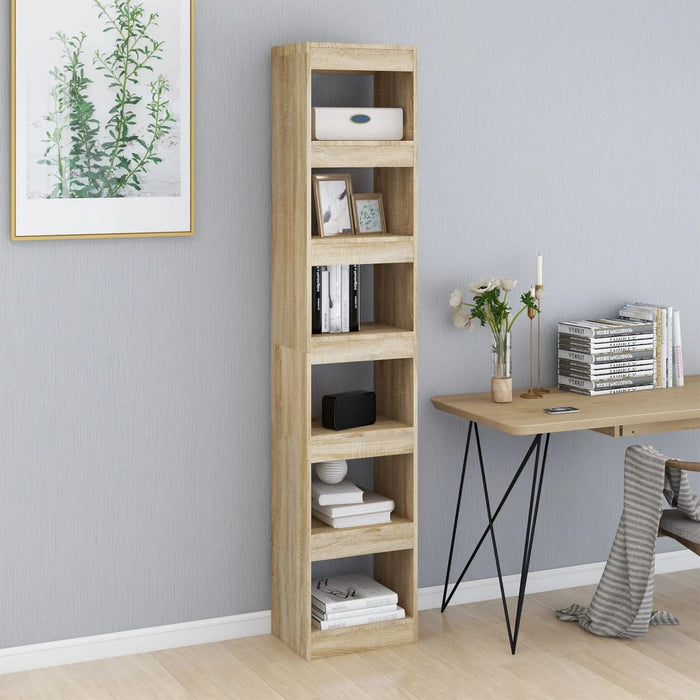 Bibliotecă/Separator cameră, stejar sonoma, 40x30x198 cm - WALTI WALTI