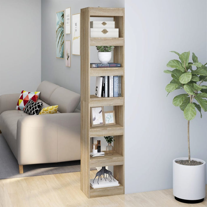 Bibliotecă/Separator cameră, stejar sonoma, 40x30x198 cm - WALTI WALTI