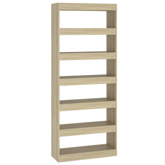 Bibliotecă/Separator cameră, stejar sonoma, 80x30x198 cm, PAL WALTI