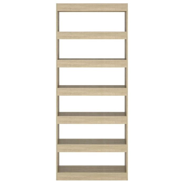 Bibliotecă/Separator cameră, stejar sonoma, 80x30x198 cm, PAL WALTI