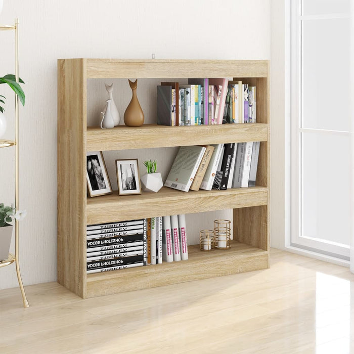 Bibliotecă/Separator cameră, stejar sonoma, 100x30x103 cm - WALTI WALTI