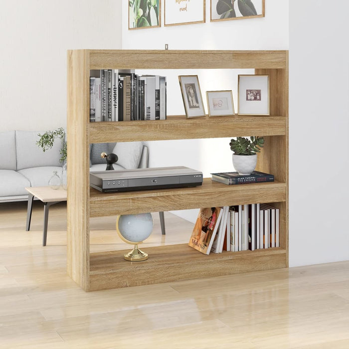Bibliotecă/Separator cameră, stejar sonoma, 100x30x103 cm - WALTI WALTI