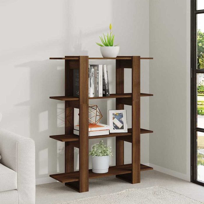 Bibliotecă/Separator cameră, stejar maro, 100x30x123,5 cm WALTI