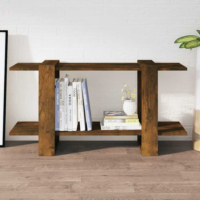 Bibliotecă, stejar fumuriu, 100x30x51 cm, lemn compozit WALTI
